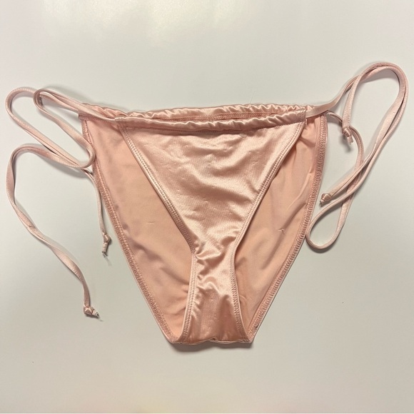 2/$30 Good American Tiny Ties Bikini Bottom – Light Pink – Size 2 Medium - Picture 4 of 10